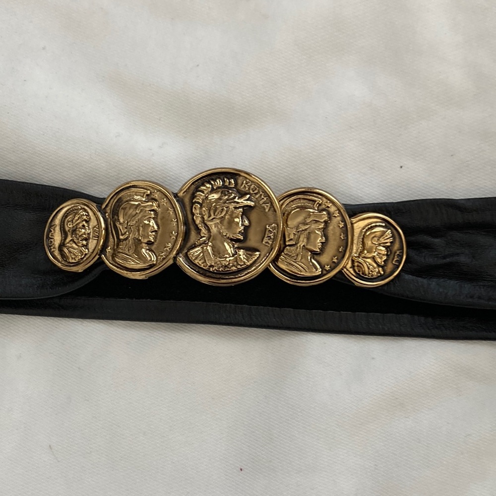 Roman coin leather belt vintage - Picture 3 of 5